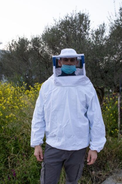 Μπουφάν βαμβακερό  με τετράγωνη σίτα